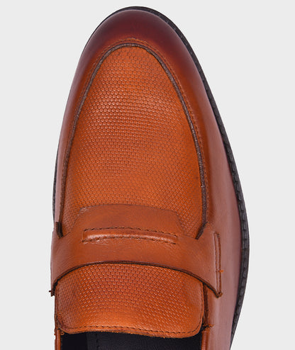 Penny Tan Loafers Shoes For Mens