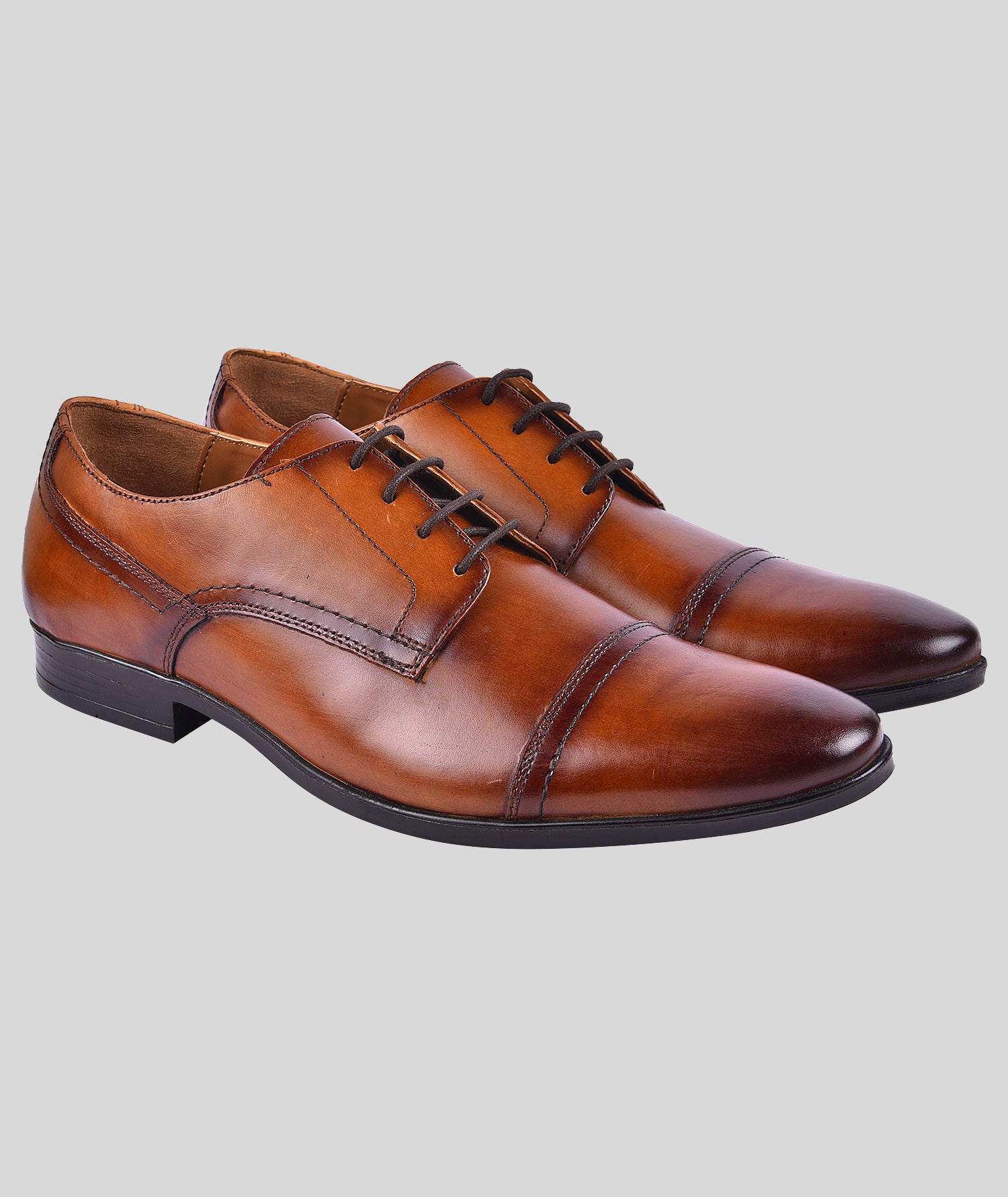Leandro Men's Oxford Tan Leather Formal Shoes