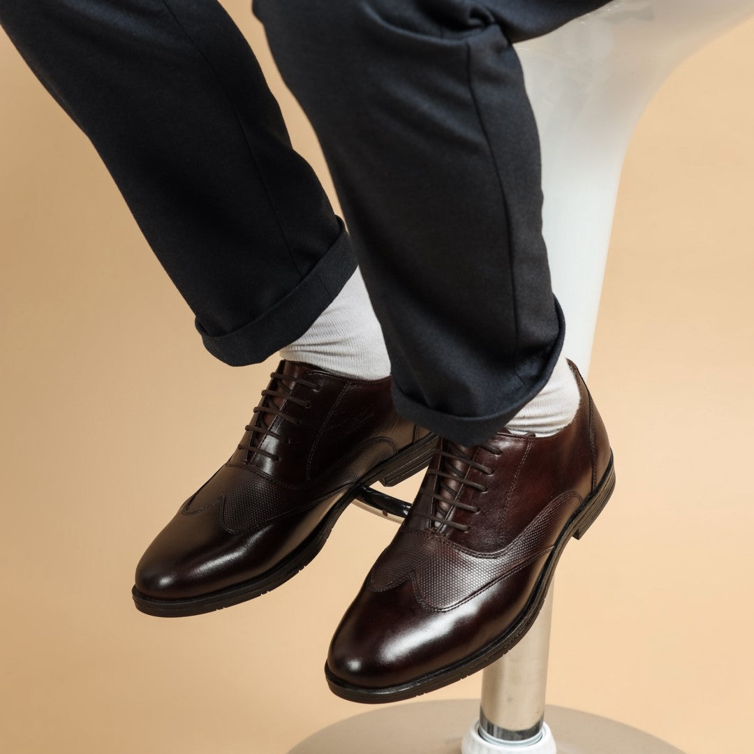 LEDERWARREN Broque Brown Formal Shoes