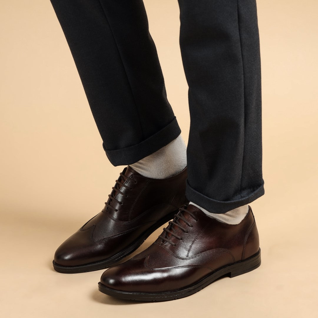 LEDERWARREN Broque Brown Formal Shoes