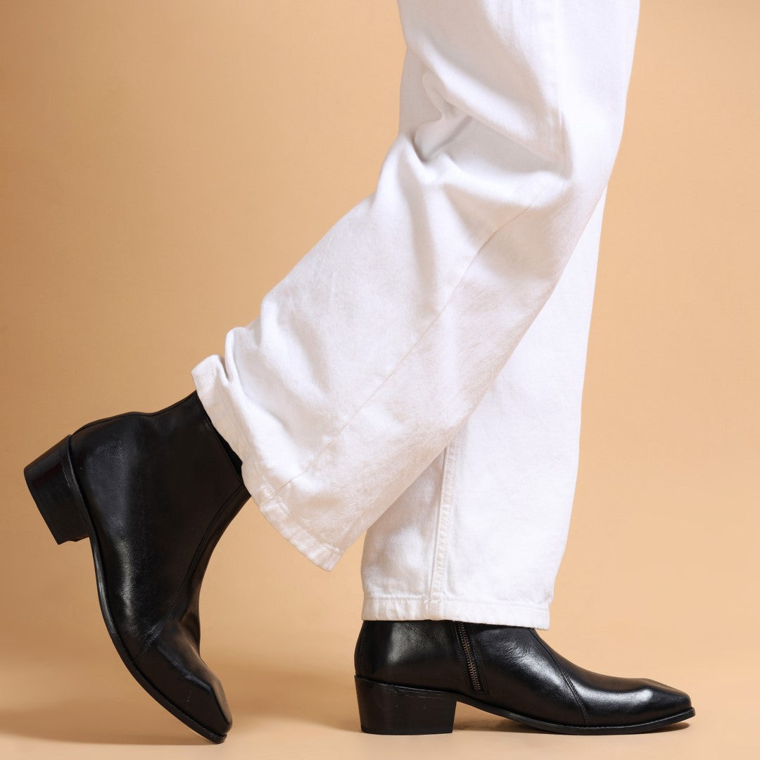 Leder Warren Elite Cuban: Premium Italian Leather Boots