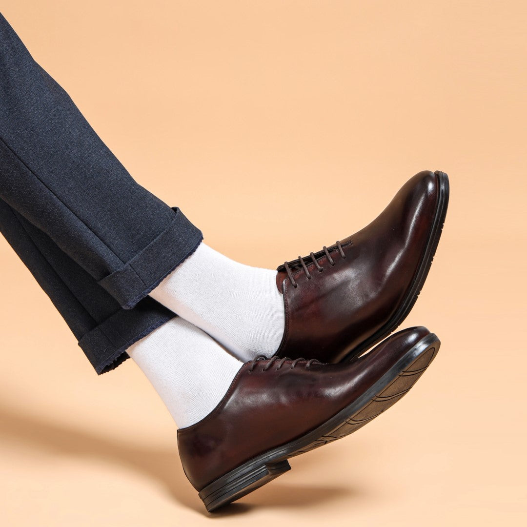 Italian Derby Shoes – Whole Cut Brown Genuine Leather | Leder Warren