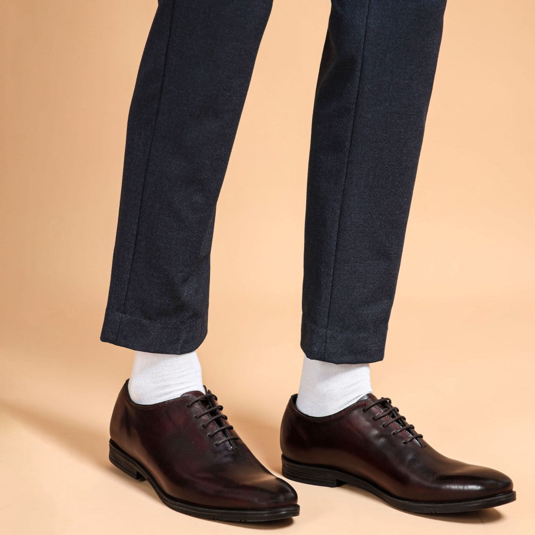 Italian Derby Shoes – Whole Cut Brown Genuine Leather | Leder Warren