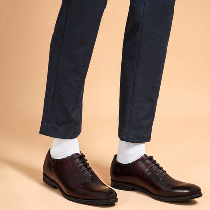 Italian Derby Shoes – Whole Cut Brown Genuine Leather | Leder Warren