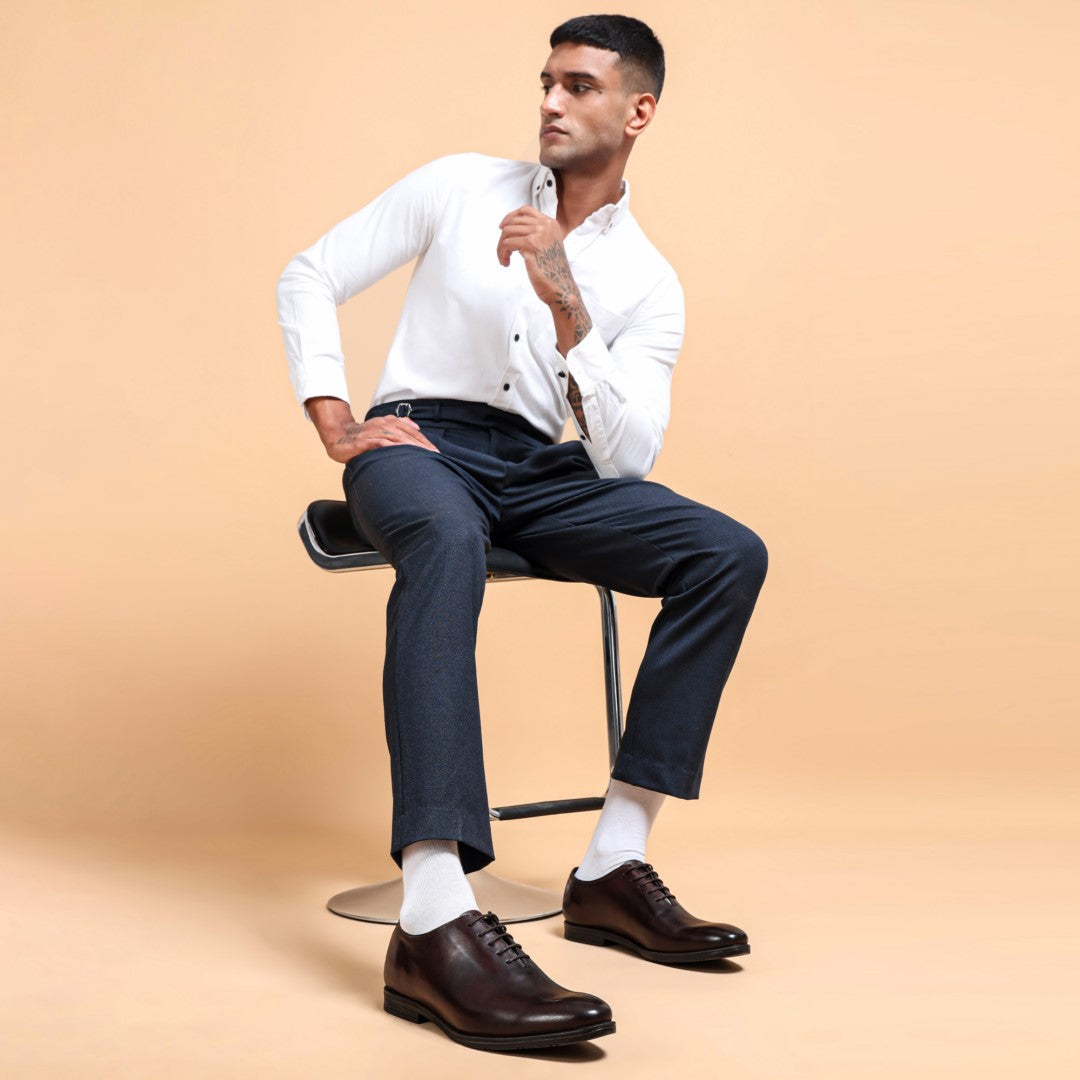 Italian Derby Shoes – Whole Cut Brown Genuine Leather | Leder Warren