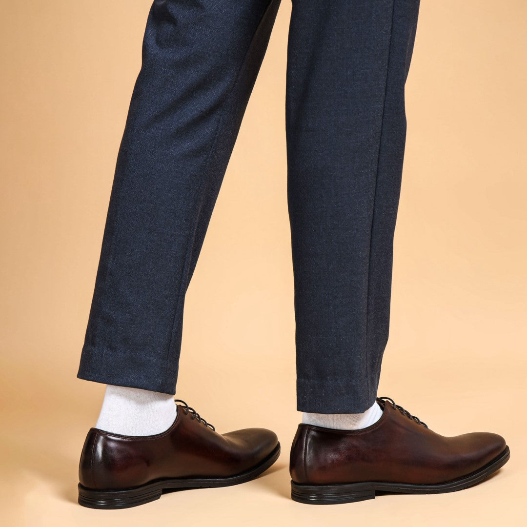 Italian Derby Shoes – Whole Cut Brown Genuine Leather | Leder Warren