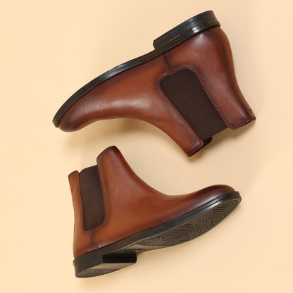 Leder warren Chelsea Boots Tan