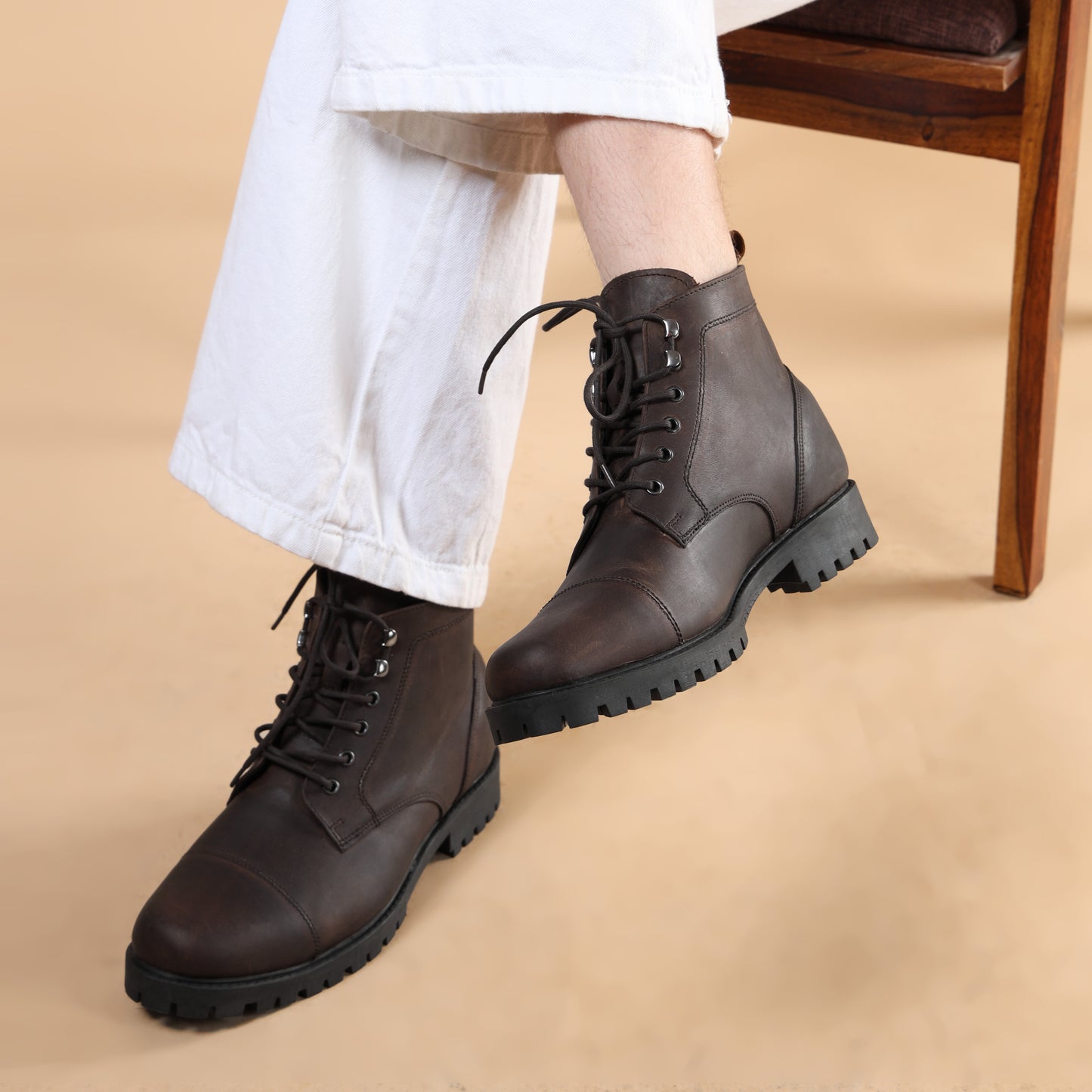 Men's Riding Boots Lace Up
