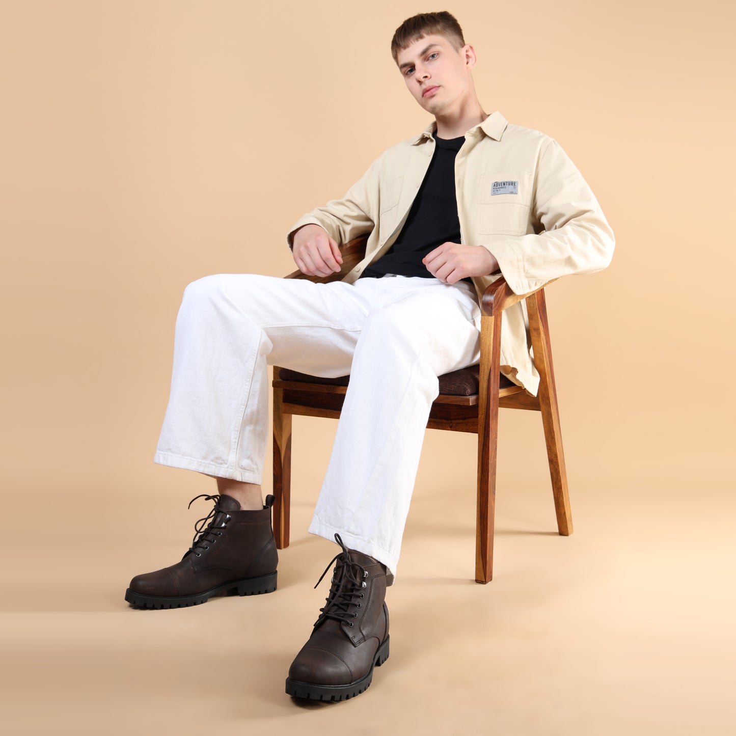 Men's Riding Boots Lace Up