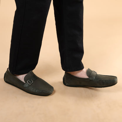 MENS LOAFER SHOES SIDE BUCKLE