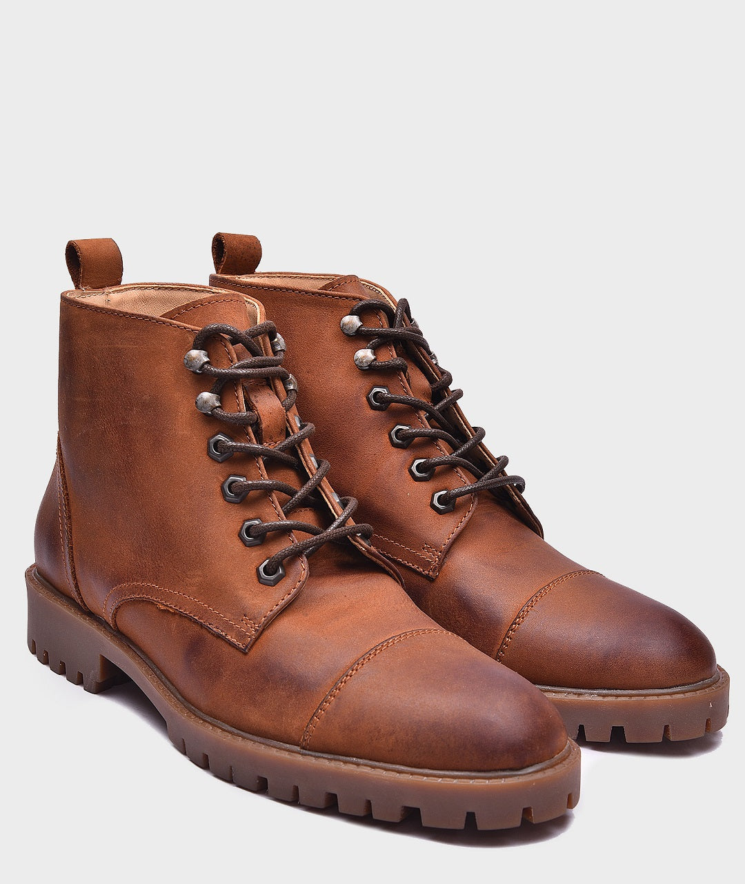 Toe cap style Men's Leather Boots – Rugged Durability & Modern Look