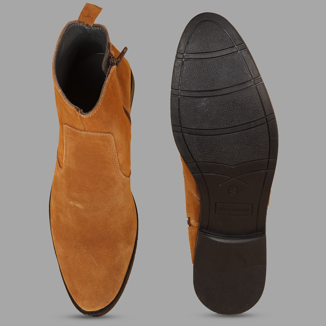 Leder warren Chelsea Zip Suede Leather Boots for Men