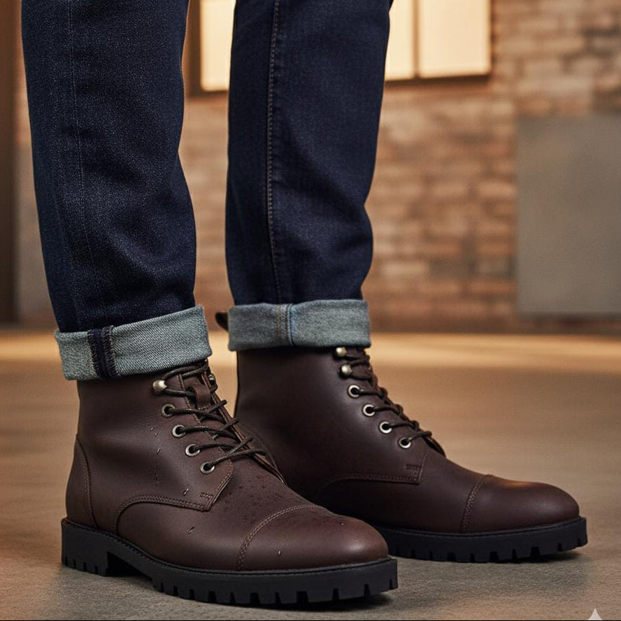 leather boots for men