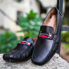 Lederwarren Black Buckle loafer shoes