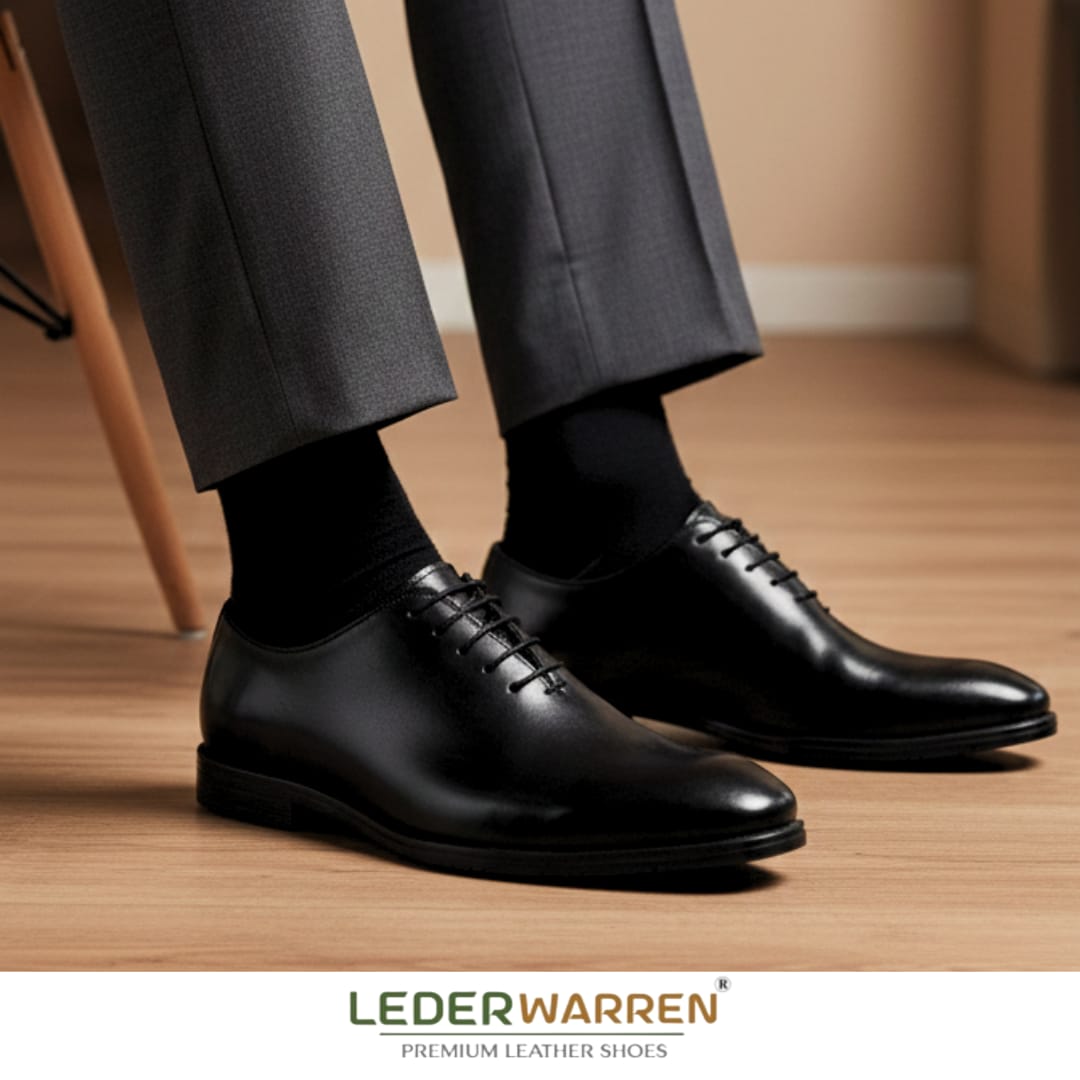 Andrea Formal Black Men Leather Formal Shoe.