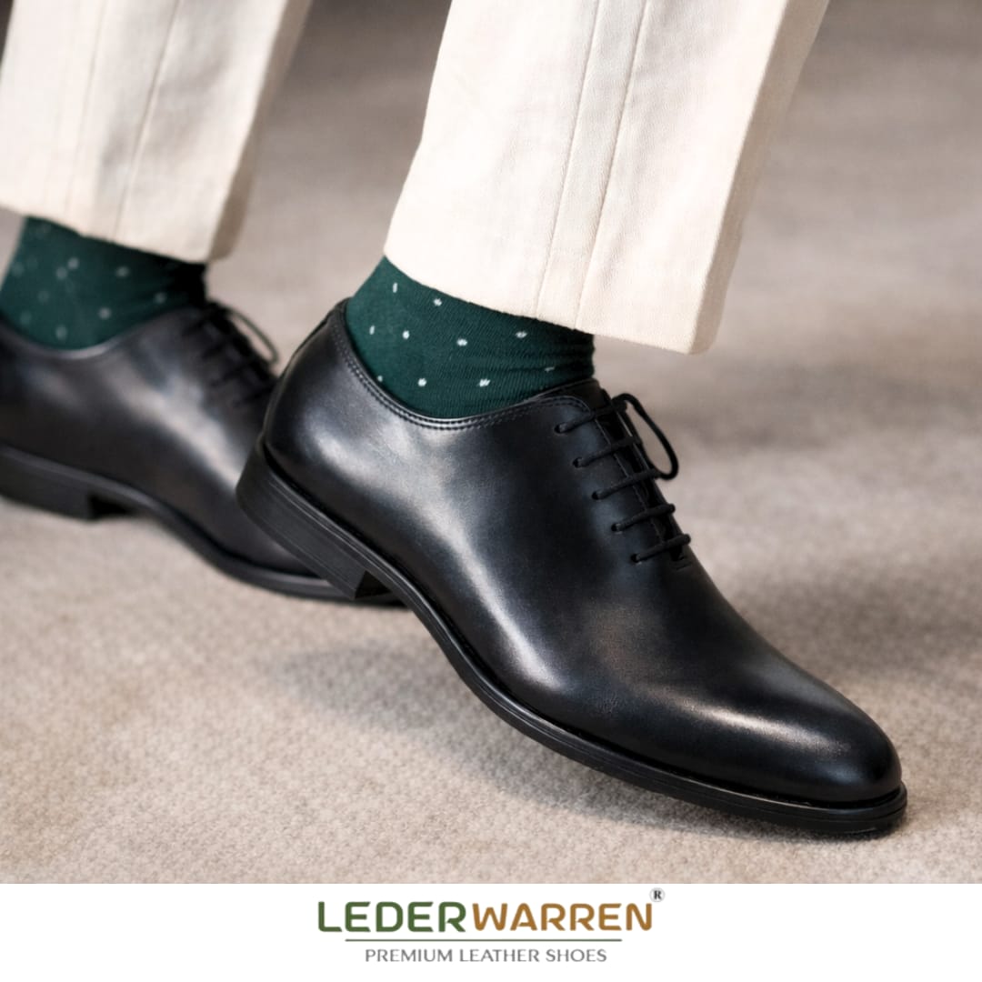 Andrea Formal Black Men Leather Formal Shoe.