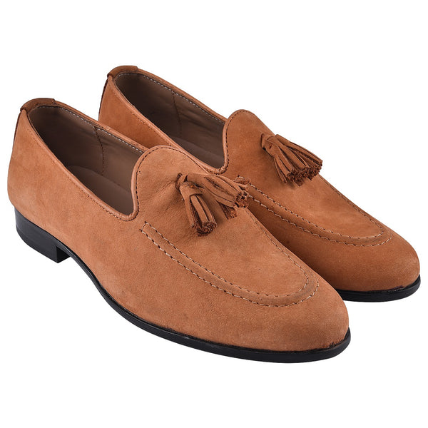 LEDERWARREN Tassel Tan Shoes For Men