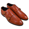 Load image into Gallery viewer, FORMAL SHOES Alessandro Double Monk Leather Formal Shoes leaderwarren TAN / 6