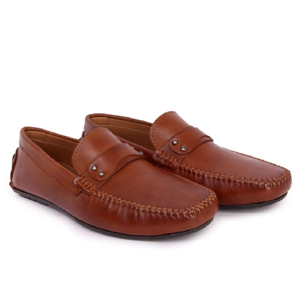 LOAFER SHOES Amadeo Grain leather Loafers menshoes leaderwarren TAN / 6