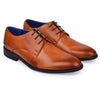 Load image into Gallery viewer, FORMAL SHOES Beniamino  leather Formal Derby Shoes leaderwarren TAN / 6