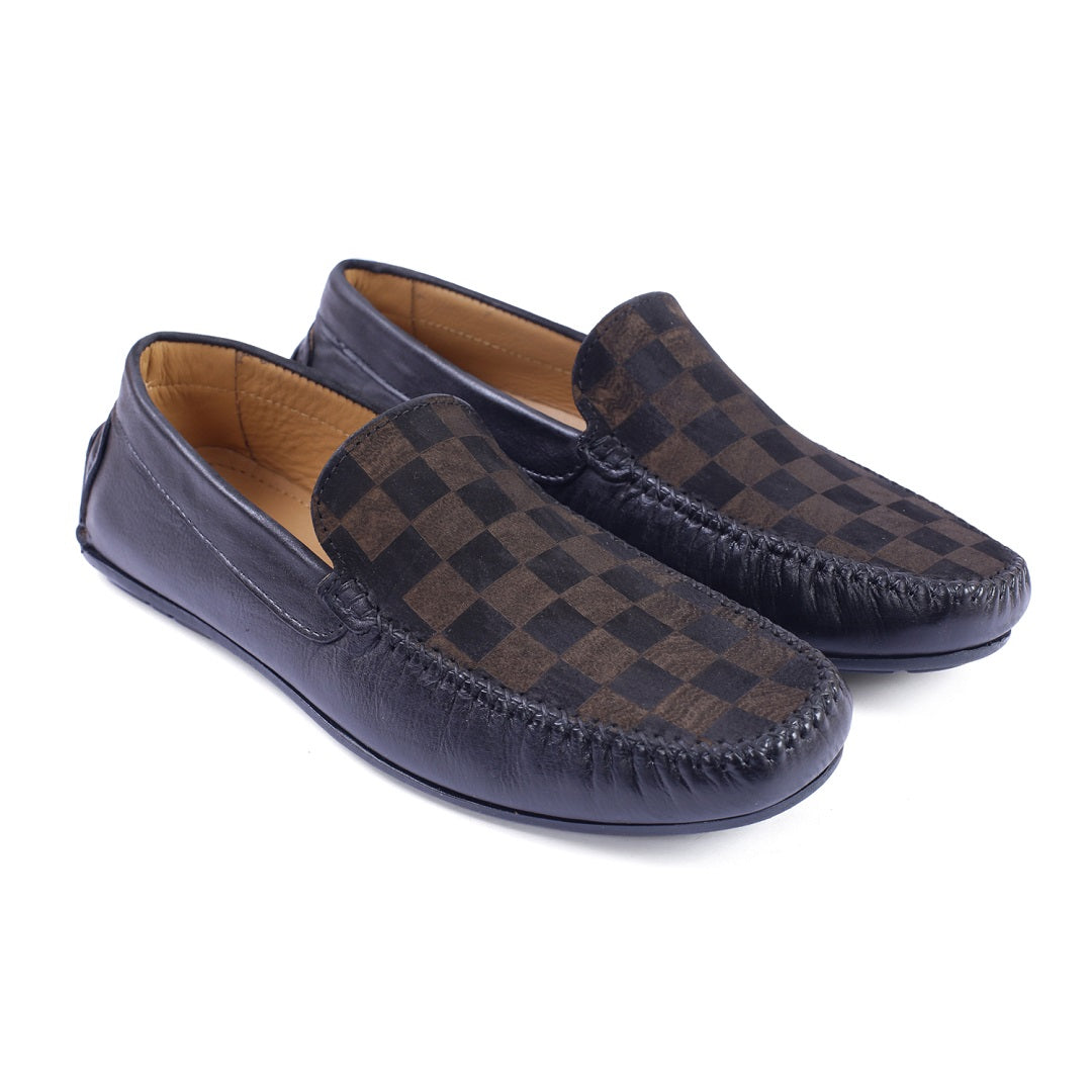 LOAFER SHOES Matteo Leather Loafers Shoes for men leaderwarren BLACK / 6